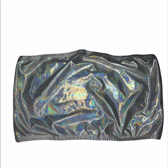 NWT Holographic Wild Fable Tube Top - Picture 1 of 7